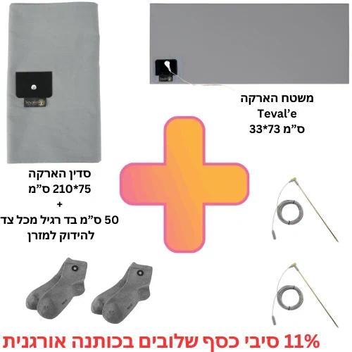 מארז התקרקעות 11% סיבי כסף (הסט המלא כולל מוטות הארקה)
